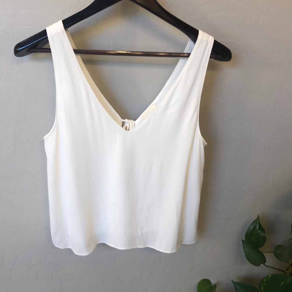 WILFRED FREE open back crop top tank top